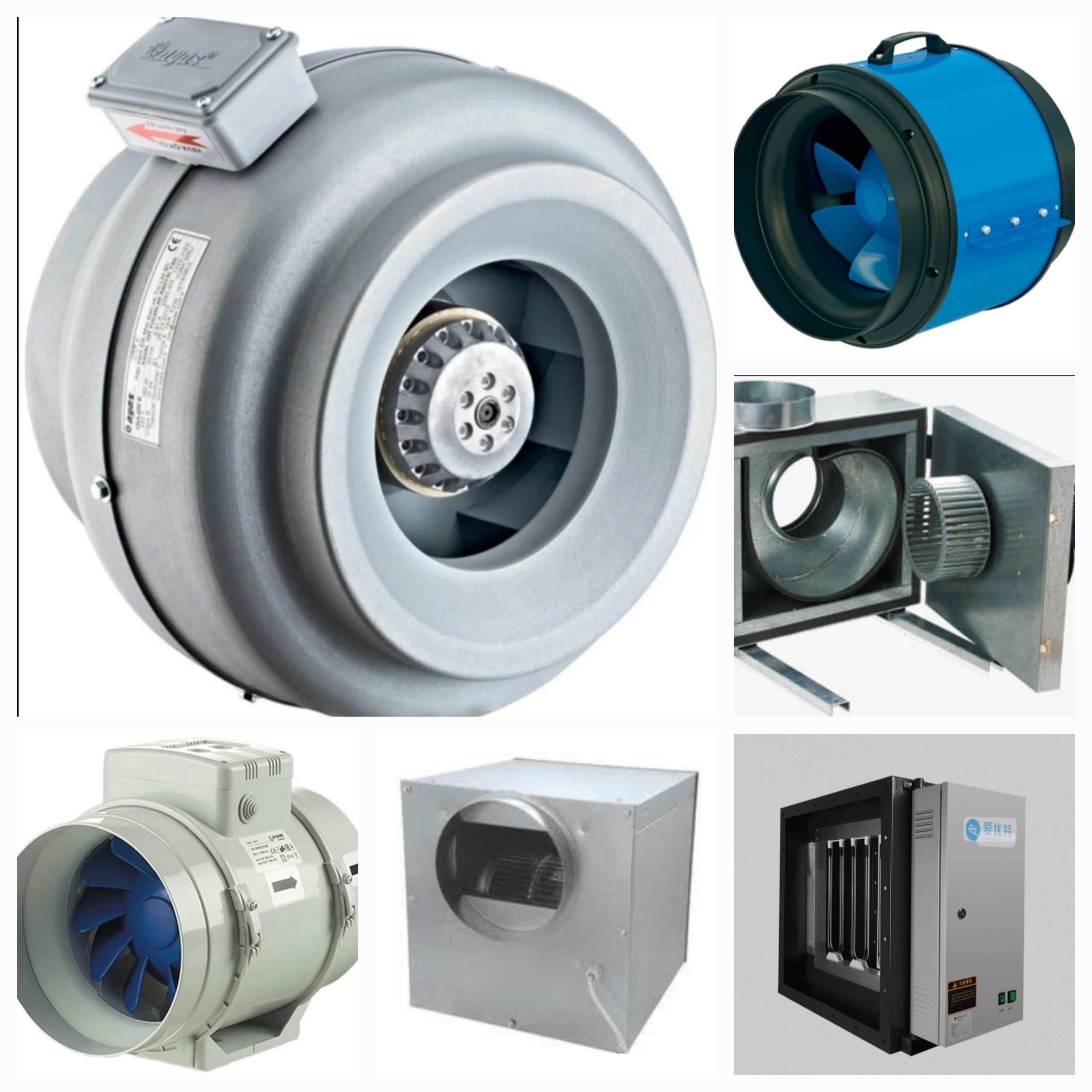ventilátor kollázs ventilátor